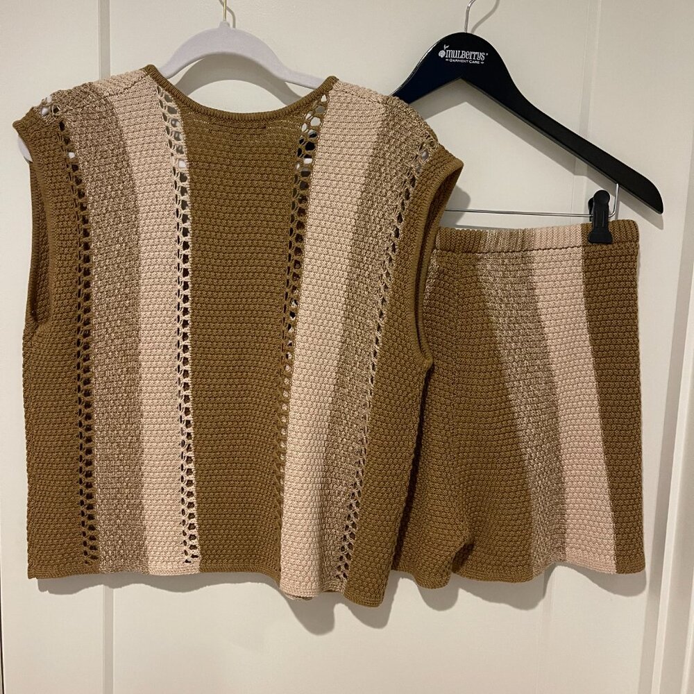 Colorblock Stripe Knit Set - image 3